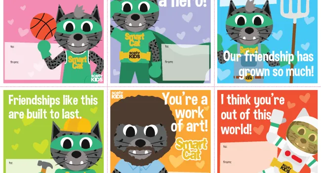 Smart Cat Valentine's Day Cards