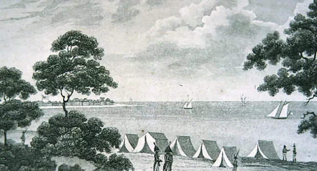 Encampment at Hadril's Point | History of SC Slide Collection