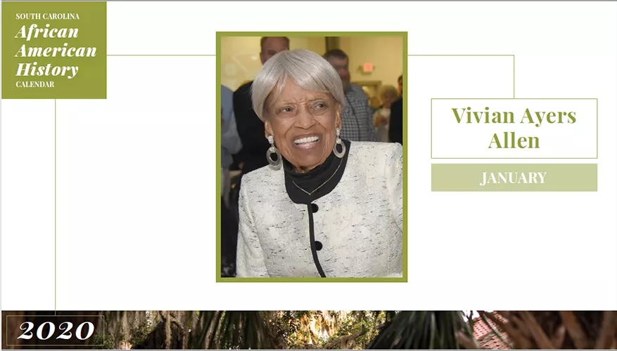 SC African American History Calendar - January Honoree: Vivian Ayers Allen