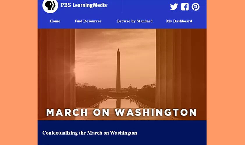 Image from PBS LearningMedia - March on Washington