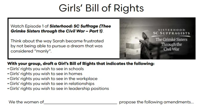 Girl Bill of Rights - Handout