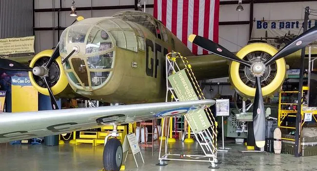 The Carolina Bomber: B-25C at Owens Field Airport | Curiosity Trek!