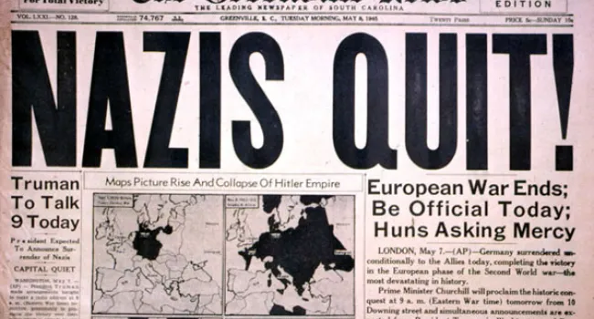 Surrender of Nazi Germany in 1945 | History of SC Slide Collection