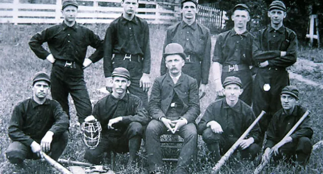 The Piedmont Manufacturing Baseball Team, 1889 | History Of SC Slide Collection