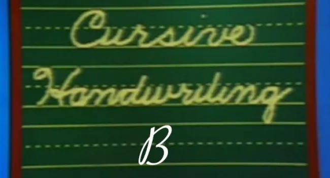 
            <div>Cursive Handwriting B</div>
      
