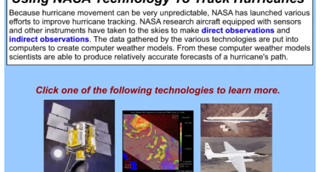 Using NASA Technology to Track Hurricanes | NASA Online